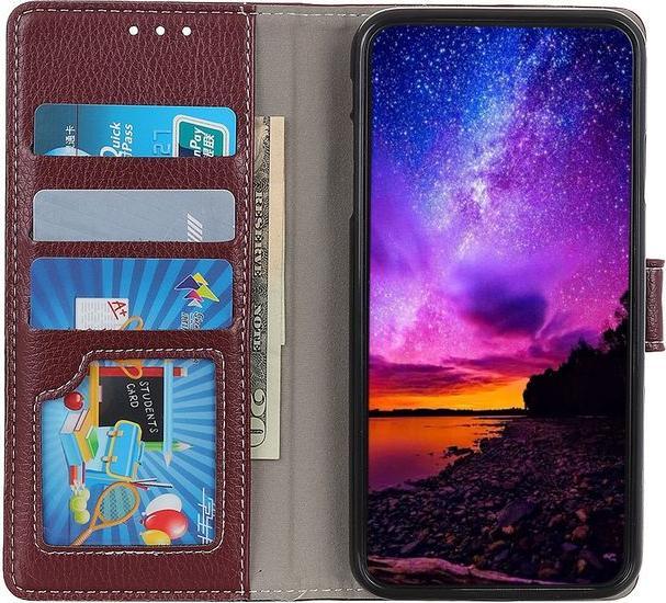 Actual product image MU Classic Litchi Leather Bookcover II Series (Honor 20 Lite)
