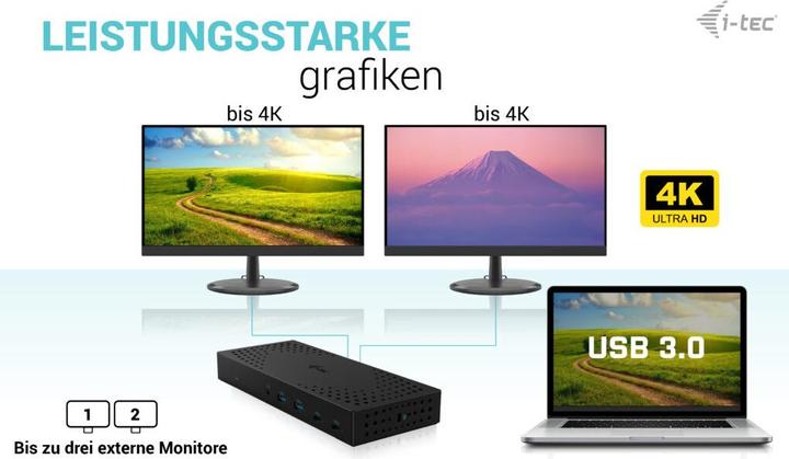 Actual product image i-tec Catriple4kdockpd2ch (USB-C, 13 Ports)