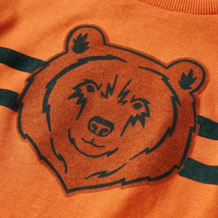 Immagine prodotto VidaXL Camicia da bambino a maniche lunghe arancione scuro 128,Materiale: 100 (128)