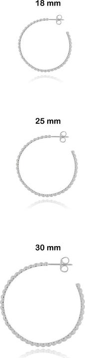 Produktbild Leyda Creolen gepunktet (Silber 925)