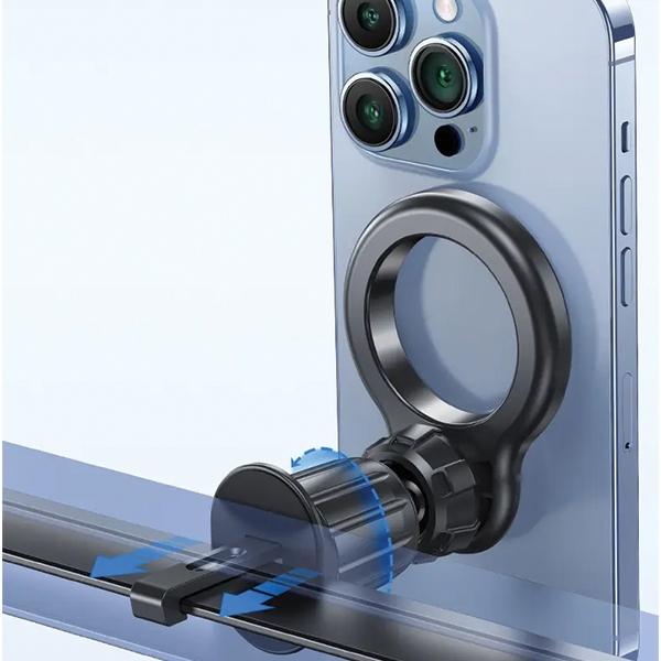 Produktbild Usams Uniwersalny uchwyt magnetyczny US-ZJ075 do kratki went. czarny/black ZJ75ZJ01