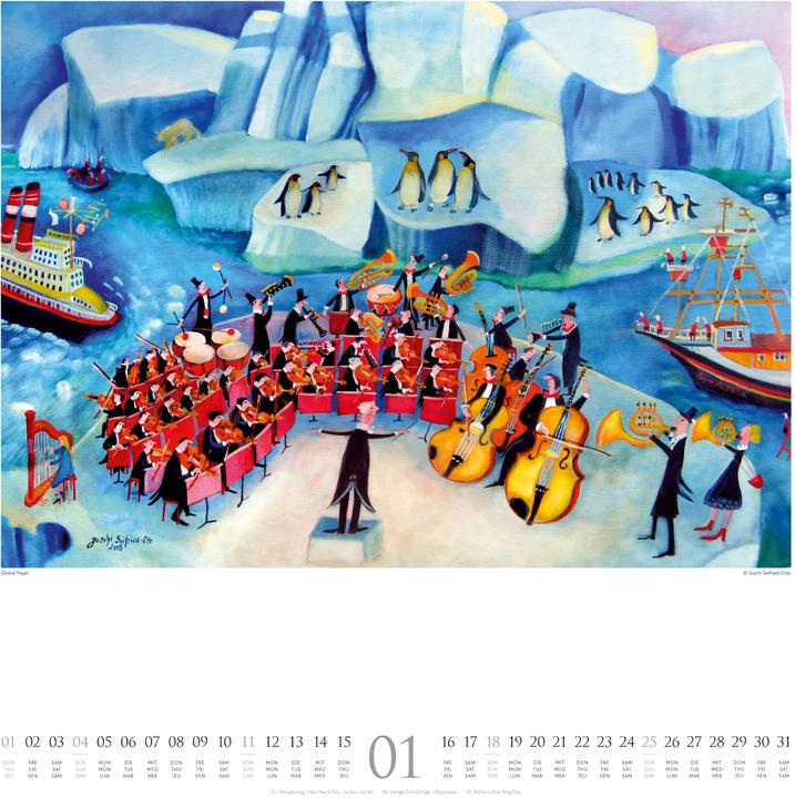 Image du produit Naive Malerei Kalender 2026 (48 x 54 cm, Couverture rigide, Allemand, Anglais, Français)