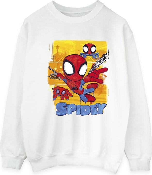 Actual product image Mens Spidey And His Amazing Friends Flying Sweatshirt (XL)