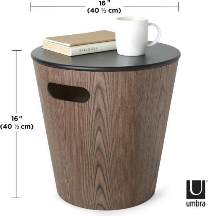 Image du produit Umbra Woodrow Storage - Tabouret et table d'appoint (40 x 41 cm)