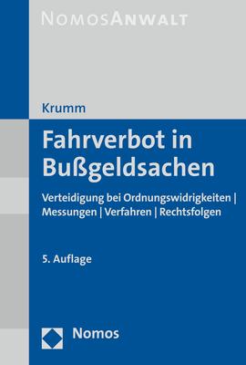 Immagine prodotto Fahrverbot in Bussgeldsachen (Tedesco, Carsten Krumm, 2021)