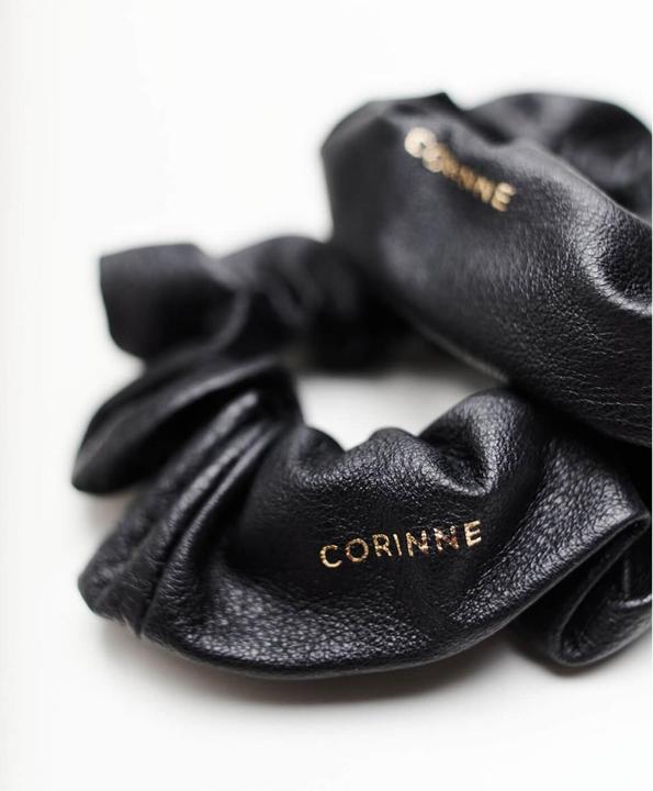 Immagine prodotto Corinne Mondo - Schrunchie in pelle nera