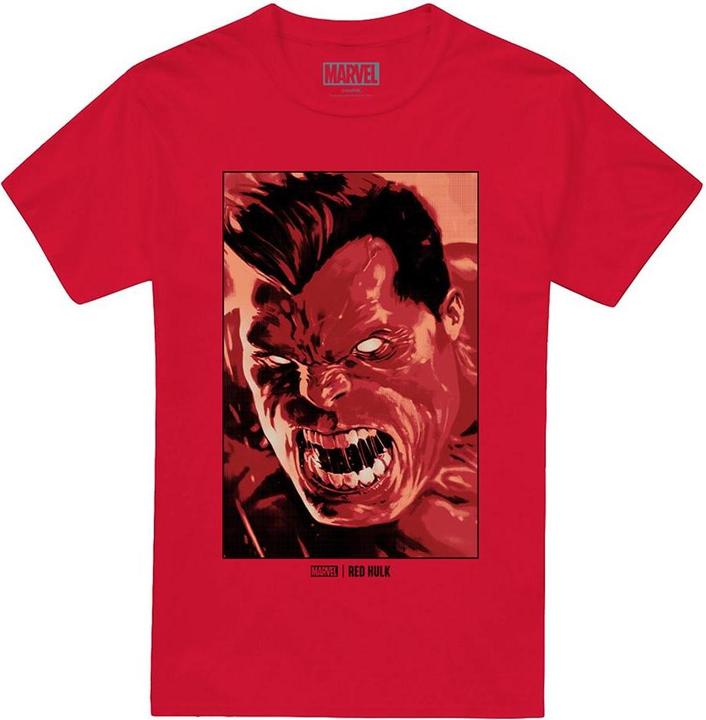 Actual product image Mens Red Hulk Roar T-Shirt (4XL)