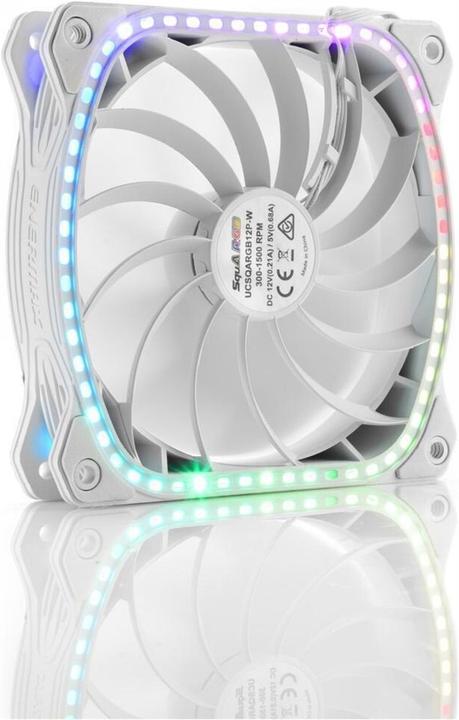 Produktbild Enermax PC-Lüfter SquA RGB Single weiss (120 mm, 1 x)