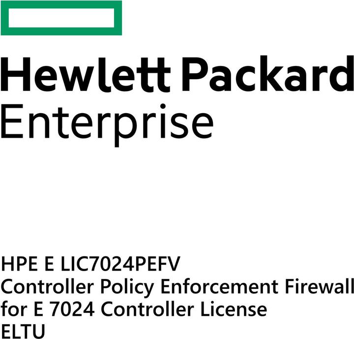 Actual product image Aruba E LIC-7024-PEFV, Controller Policy Enforcement Firewall, for E 7024 Controller Licen (1 Devices)