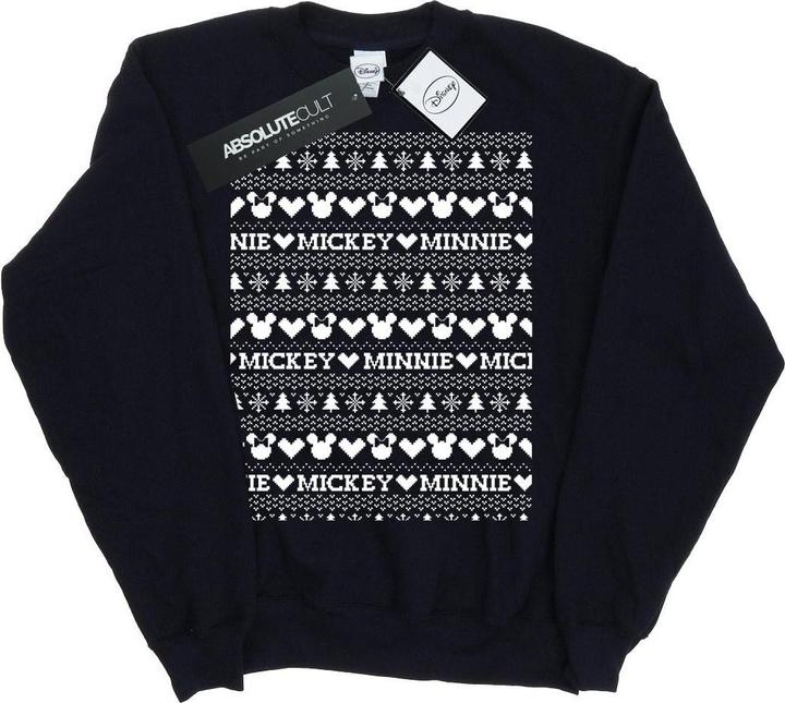 Immagine prodotto Disney Mickey And Minnie Christmas Fair Isle Felpa Ragazze (140, 146)