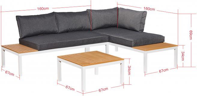 Produktbild Jet-Line Gartenset Lounge KASSANDRA weiss