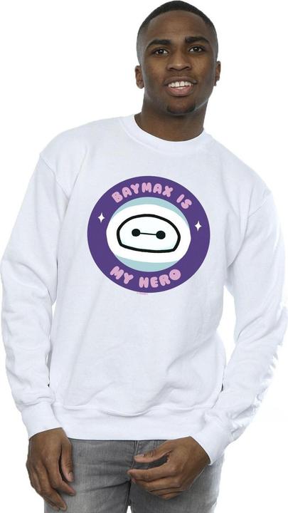 Actual product image Disney Mens Big Hero 6 Baymax My Hero Pocket Sweatshirt (XL)