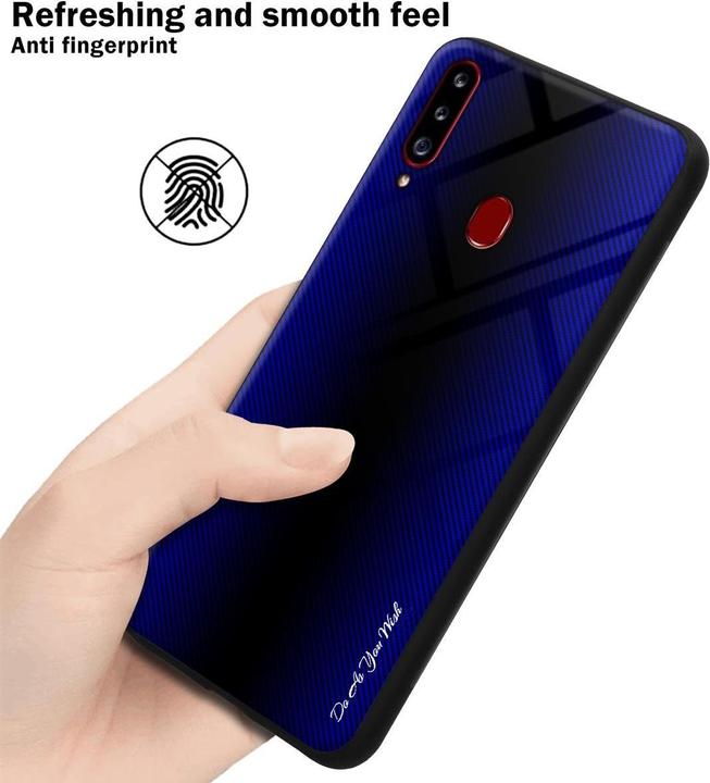 Immagine prodotto Cadorabo Copertura di vetro a strisce in TPU (Samsung Galaxy A20s)