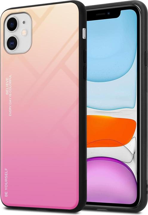 Actual product image Cadorabo TPU 2 colors glass cover (Apple iPhone 11)