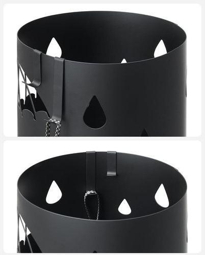 Immagine prodotto Songmics Schirmständer Schwarz, Detailfarbe: Schwarz (19 x 19 x 44 cm)