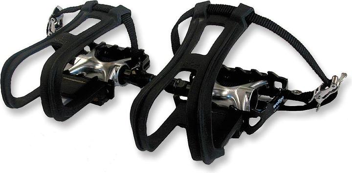 Wellgo ATB LU-964 9/16" Alu inkl. Pedalriemen und Haken