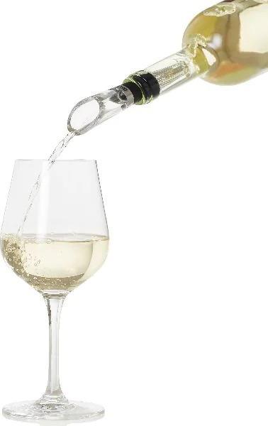 Image du produit AdHoc Verseur à vin et filtre à particules Vine, acier inoxydable/acrylique/plastique/silicone, D : 2,7 (Verseur de vin)