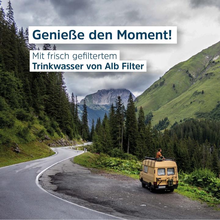 Produktbild Alb filter FUSION Active+Nano Trinkwasserfilter | Camping-Set: Travel, Edelstahl Natur