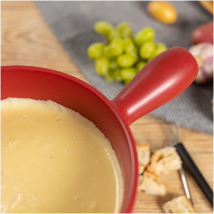 Image du produit Kuhn Rikon Set à fondue au fromage rouge suisse - Ø 23cm (Fondue au fromage)