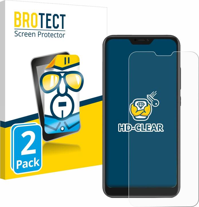 Actual product image BROTECT Screen Protector Clear (2 Piece, Xiaomi Mi A2 Lite?)