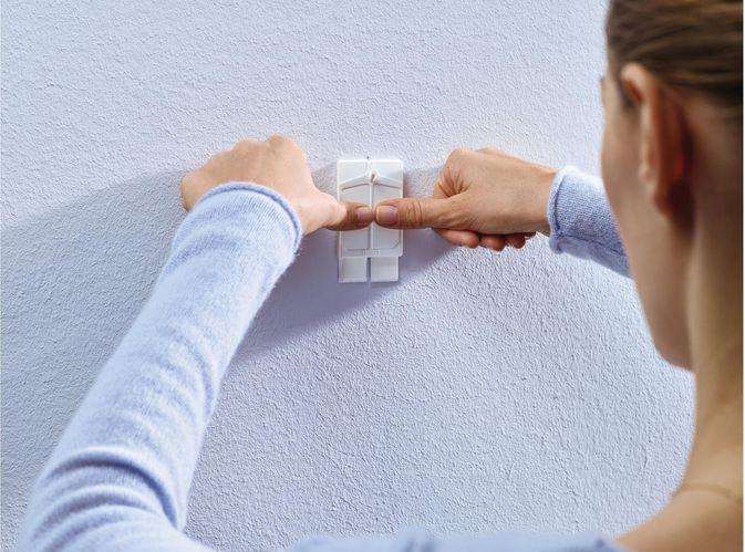 Actual product image tesa Adhesive nail for wallpaper & plaster, 2kg holding power, removable without a trace & reusable, 2