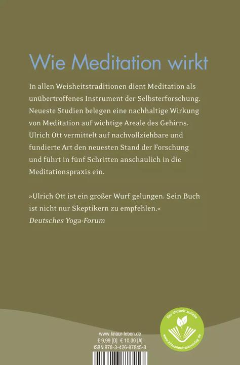 Immagine prodotto Meditation für Skeptiker (Tedesco, Ulrich Ott, 2019)