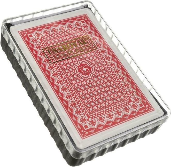 Actual product image Washalle Royal plastic poker card deck in black or red