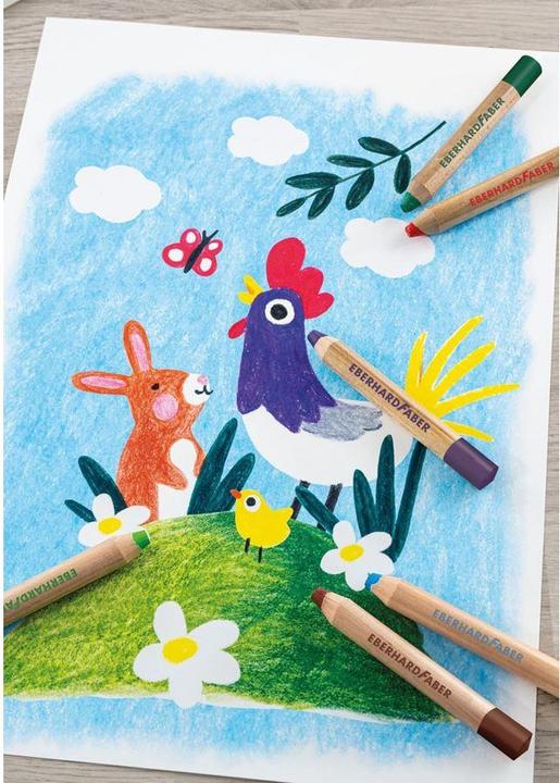 Actual product image EberhardFaber Colored pencils Jumbo MiniMaxi 6 pieces (Mixed Colour, 6 x)