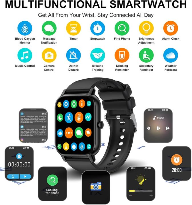 Immagine prodotto Nerunsa P66D - Smartwatch (47 mm)