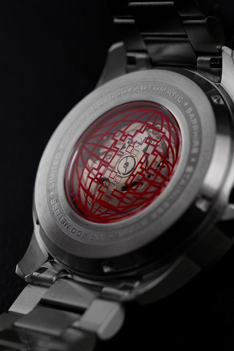 Actual product image Nubeo NB-6082-SI-22 Men's watch Quasar Automatic Limited 48mm 20ATM