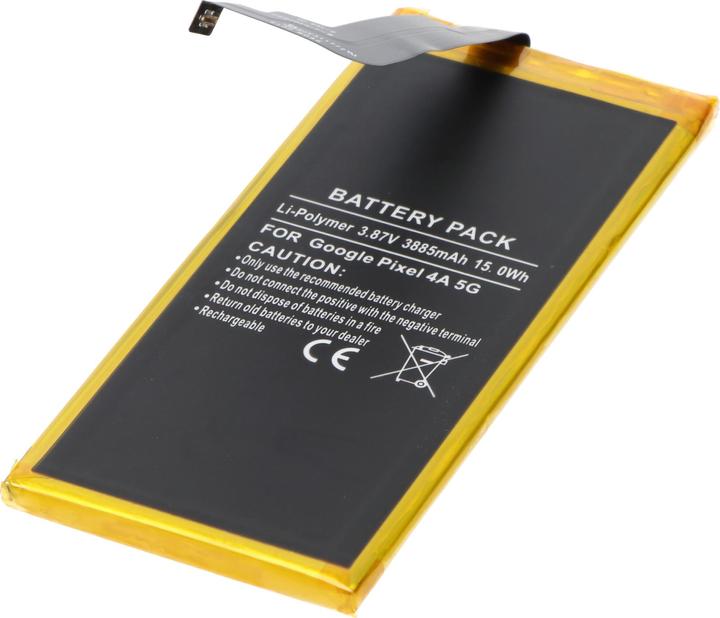 Actual product image AccuCell Battery suitable for Google Pixel 4A 5G, Li-Polymer, 3,87V, 3885mAh, 15,0Wh