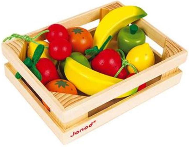 Janod Holzkiste mit Früchten