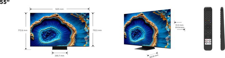 Actual product image TCL 55C809 (55", QLED, 4K, 2023)