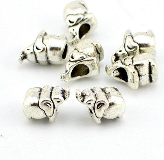 Produktbild Hermex Elefant Jumbo Bead Perle - Silbrig (Zink-Legierung)