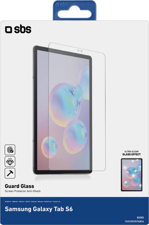 Actual product image SBS Glass screen protector for Samsung Galaxy Tab S6 (1 Piece, Galaxy Tab S6)