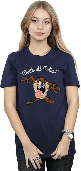 Immagine prodotto Looney Tunes Maglietta boyfriend in cotone That's All Folks Taz (3XL)