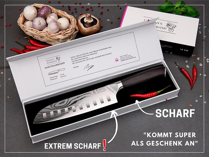 Actual product image Hannah's Homebrand sharp kitchen knife 18 cm blade (18 cm)