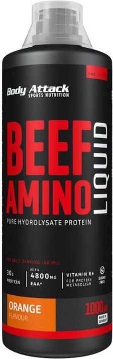 Immagine prodotto Body Attack 100% Beef Amino Liquid (1000ml) (Arancia, 1 x)