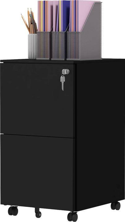 Actual product image Vinsetto Mobile pedestal with 2 lockable drawers
