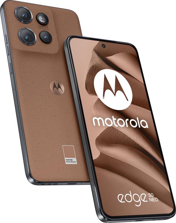 Image du produit Motorola Edge 50 Neo (512 Go, PANTONE Mocha Mousse, 6.36", Double SIM, 50 Mpx, 5G)