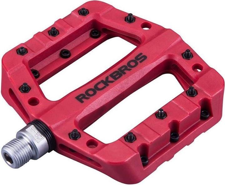 Immagine prodotto Rockbros Pedali da bicicletta, piattaforma, nylon 2017-12CRD (rosso)