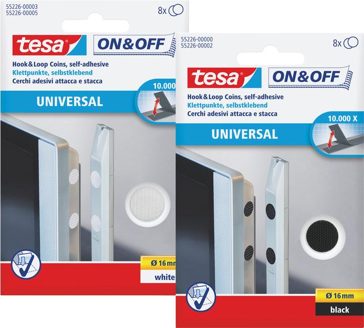 Actual product image tesa Velcro points (16 mm)