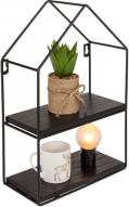 Actual product image Ootb Metal/wood wall shelf with 2 shelves