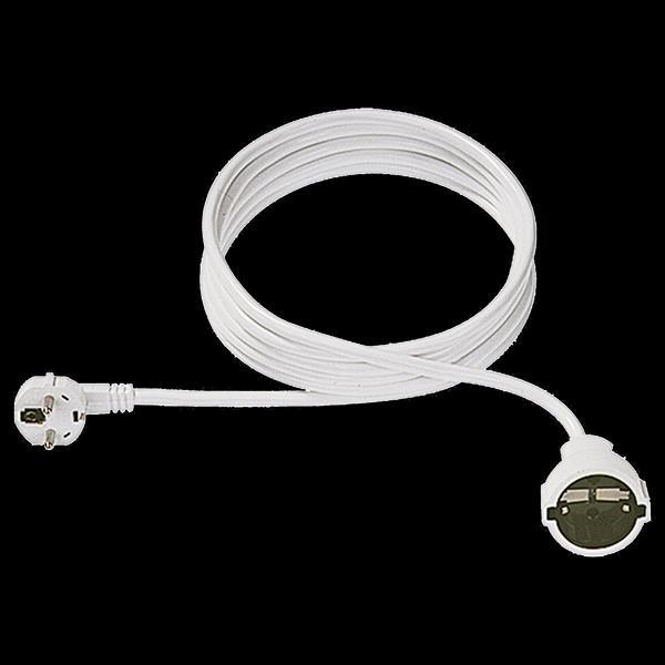 Immagine prodotto Bachmann Cavo di prolunga Schuko, 230VAC, bianco 5m (5 m, CEE 7/7, CEE 7/5)