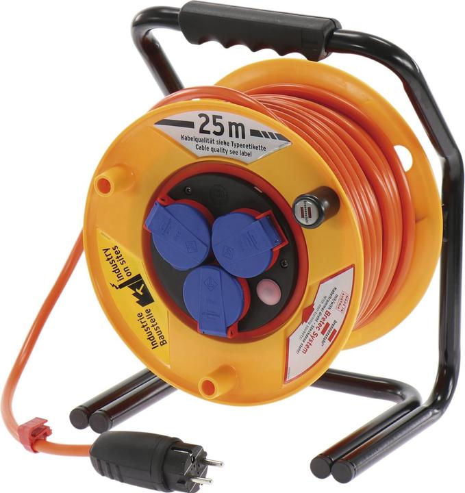 Produktbild Brennenstuhl Baustellen Kabeltrommel mit 3 Steckdosen, Länge 50 m IP44 (50 m, 1.50 mm²)