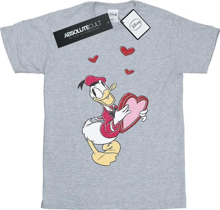 Immagine prodotto Disney Donald Duck Love Heart Maglietta Ampia Donna (L)