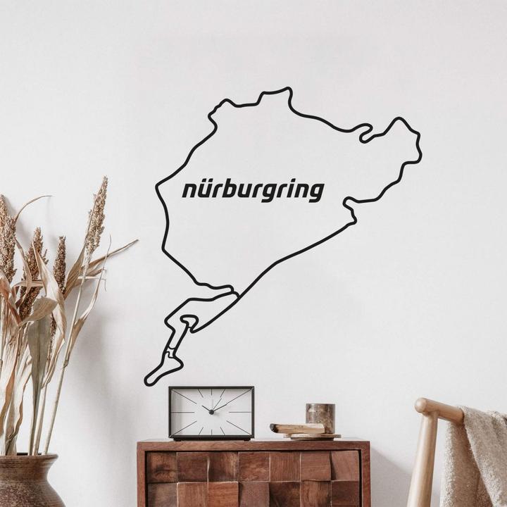 Produktbild Nürburgring Streckensilhouette komplett (37 x 40 cm)