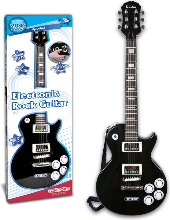 Produktbild Bontempi E-Rock-Gitarre Schwarz (Deutsch, Französisch, Italienisch, Englisch)