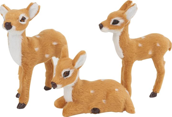 Actual product image VBS Deer "Konin", approx. 6.3-10 cm, set of 3 (6 cm)