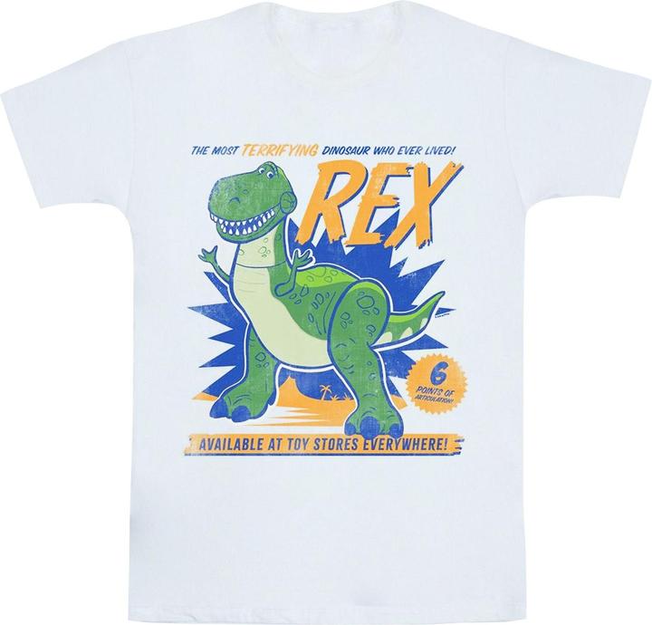Actual product image Disney Boys Toy Story 4 Rex Terrifying Dinosaur T-Shirt (128)